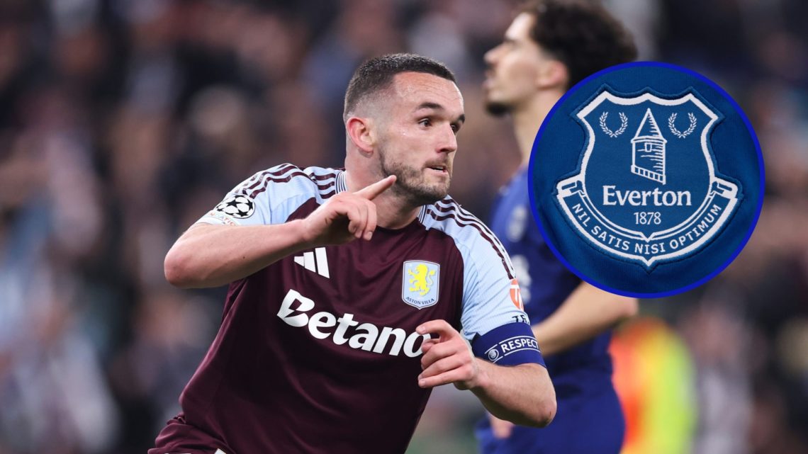John McGinn celebrates after scoring for Aston Villa vs Paris Saint-Germain in the Champions League.
