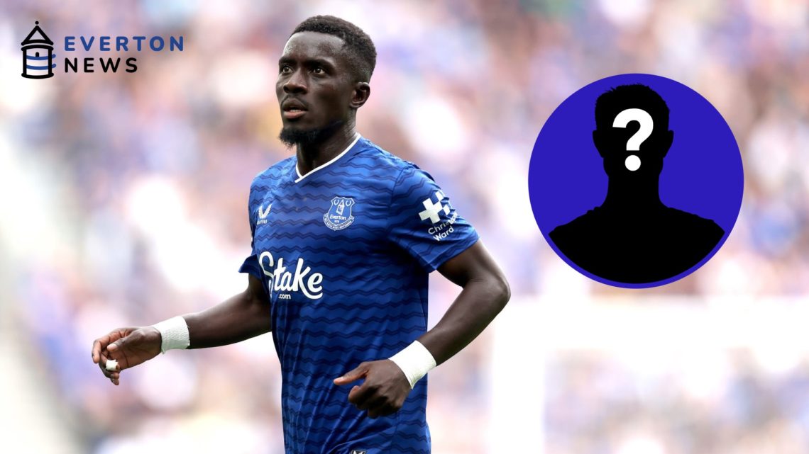 Idrissa Gana Gueye plays for Everton in a friendly vs AS Roma at the Hill Dickinson Stadium.