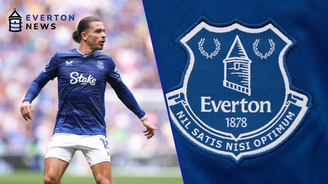 Jack Grealish plays for Everton in the Premier League against Brighton & Hove Albion
