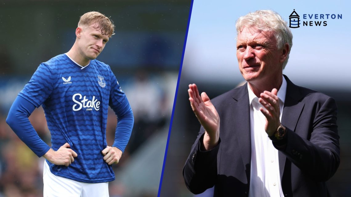Jarrad Branthwaite reacts as Everton play Blackburn Rovers. David Moyes claps the Everton fans after their win over Southampton.