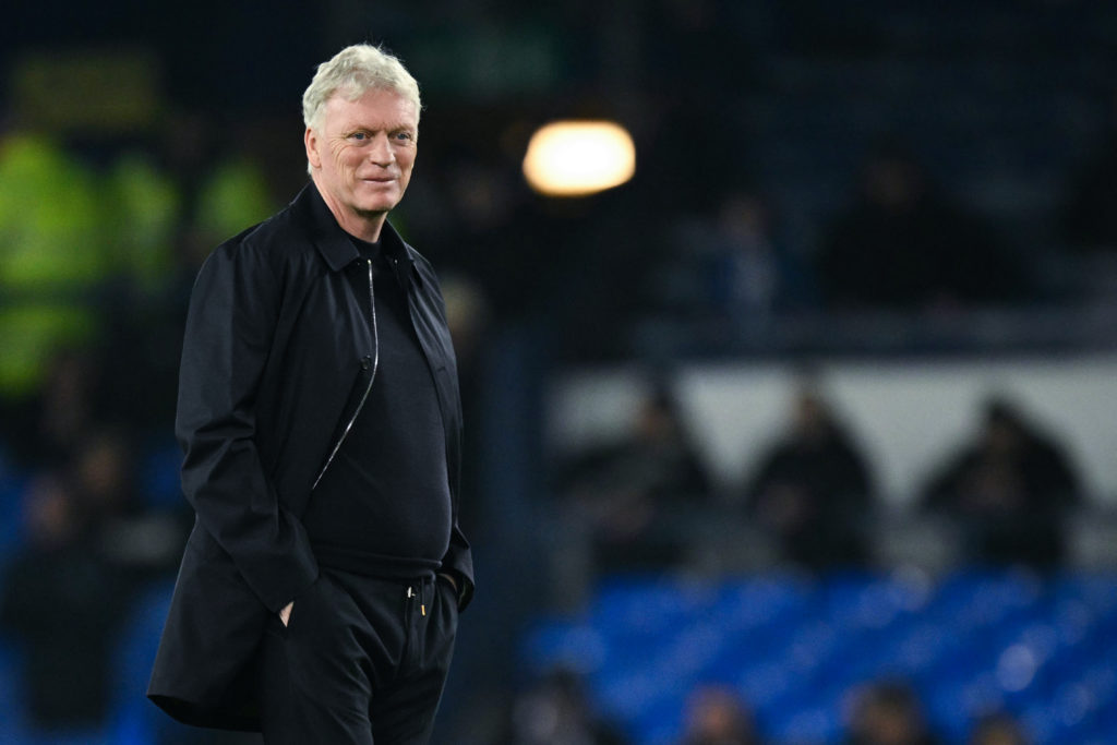 David Moyes prior to Everton vs Aston Villa.