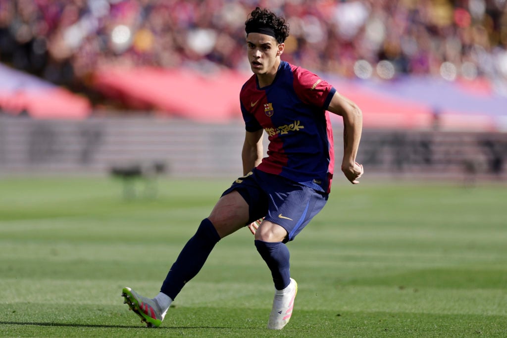Hector Fort in action for Barcelona.