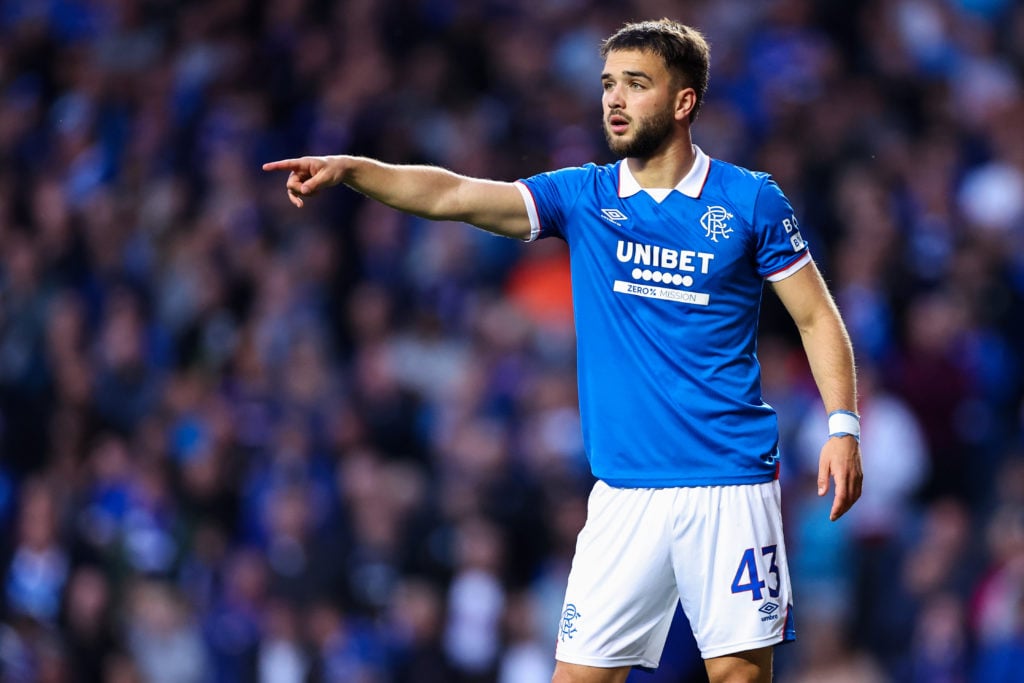 Nicolas Raskin of Rangers during the UEFA Champions League tie vs Club Brugge.