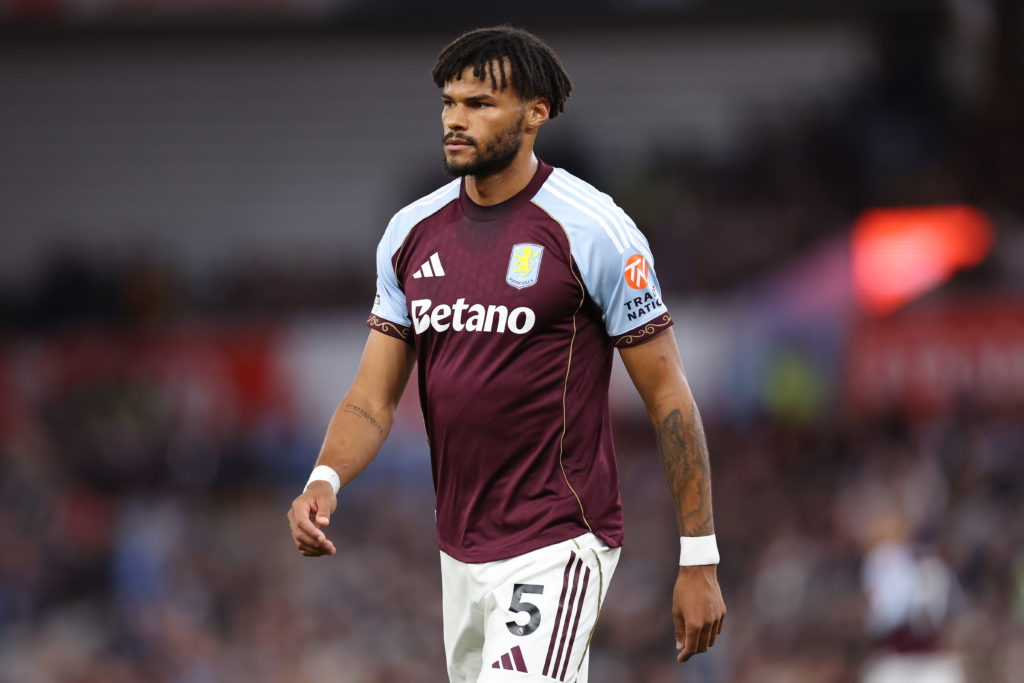 Aston Villa's Tyrone Mings against Crystal Palace.