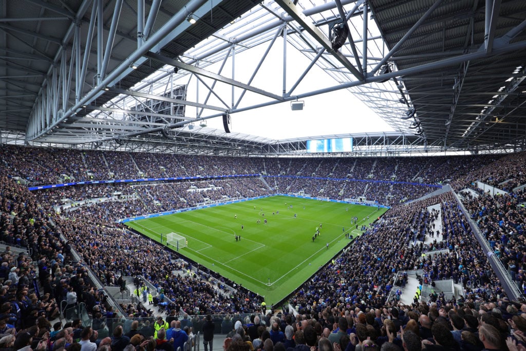 Everton's stadium, the Hill Dickinson Stadium.