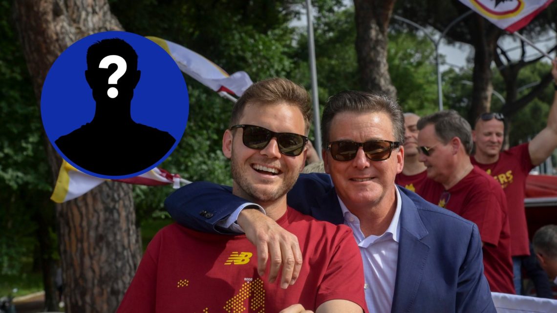 Dan Friedkin and Ryan Friedkin celebrate AS Roma's Europa Conference League triumph.