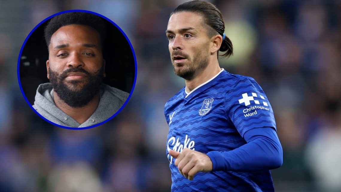 Everton winger Jack Grealish in action. Inset, former Premier League striker Darren Bent.