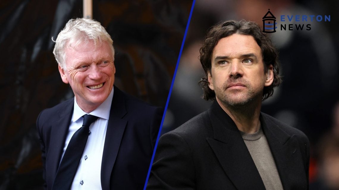 David Moyes smiles ahead of Wolves vs Everton in the Premier League. Owen Hargreaves reacts ahead of Tottenham Hotspur vs Eintracht Frankfurt in th...