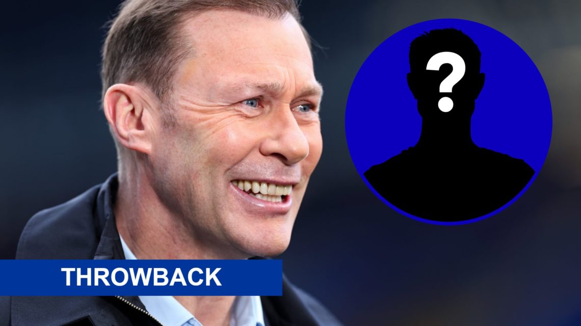 Former Everton striker Duncan Ferguson. Inset, EN mystery player icon.