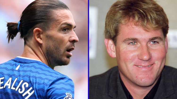 Split image of Everton player Jack Grealish and former Crystal Palace chairman Simon Jordan.