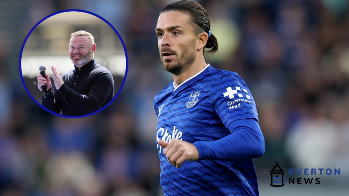 Jack Grealish reacts during Everton vs Mansfield in the Carabao Cup. Wayne Rooney smiles at the Goodison Park finale between Everton and Southampton.
