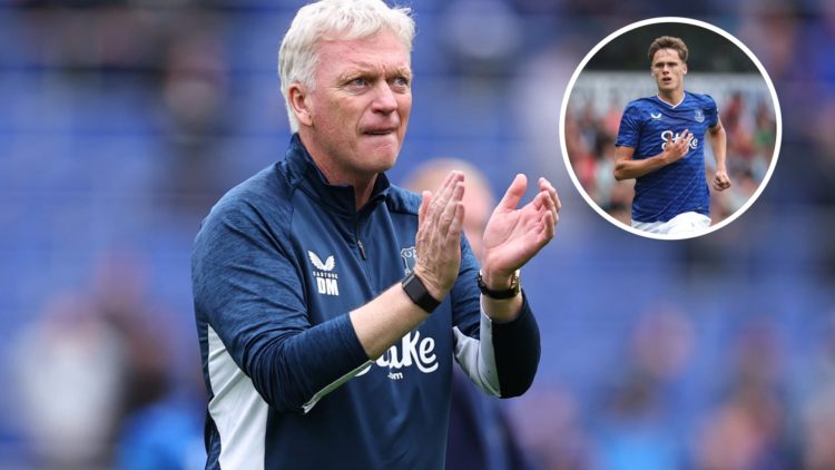 Everton manager David Moyes. Inset of Harrison Armstrong.