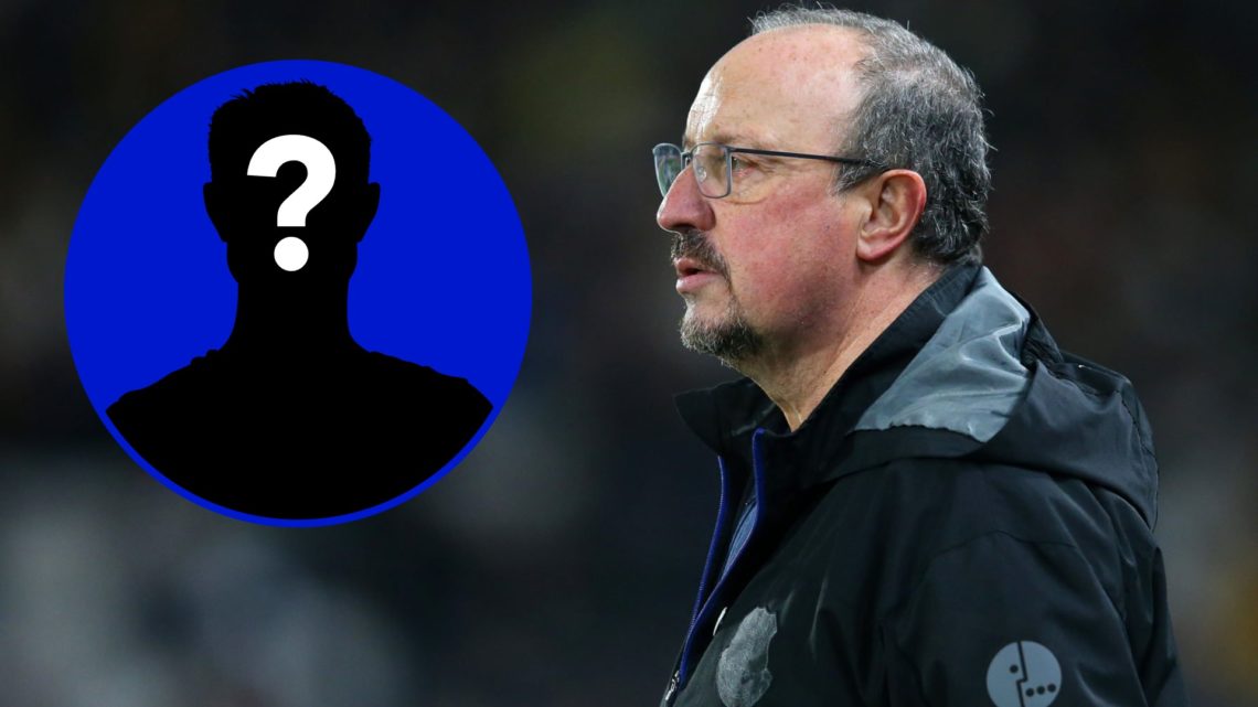Former Everton manager Rafa Benitez. Inset, EN mystery player.