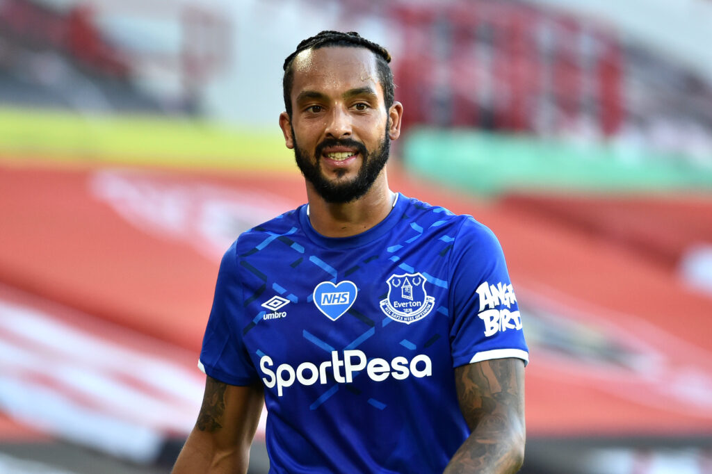 Everton winger Theo Walcott.
