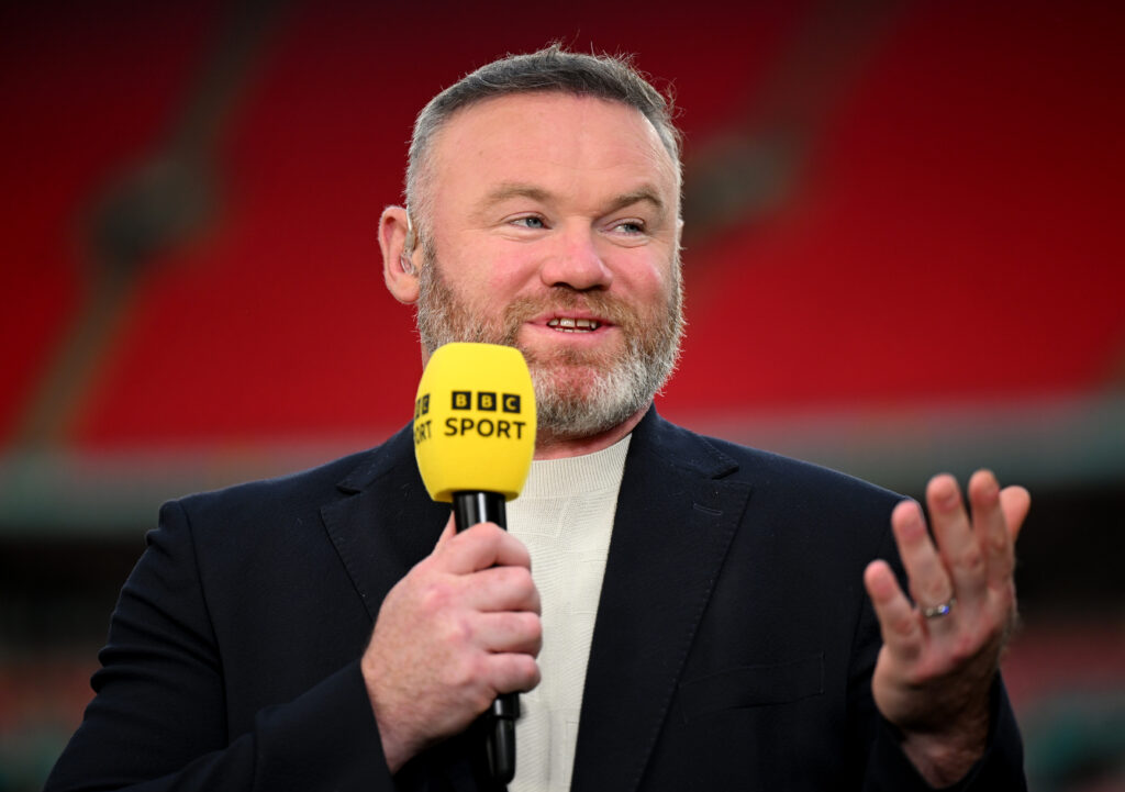 Former Everton star Wayne Rooney speaking on the BBC.