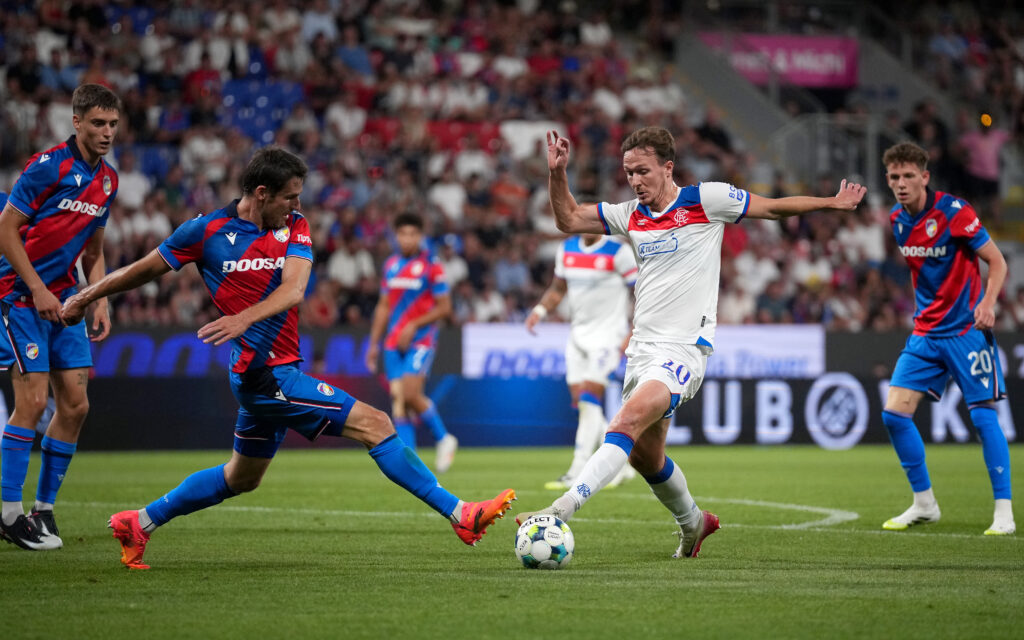 Viktoria Plzen v Rangers - UEFA Champions League Second Qualifying Round Second Leg