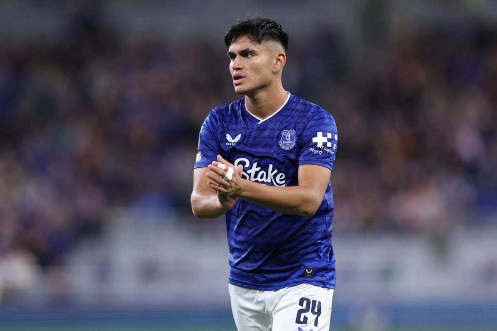 Everton midfielder Carlos Alcaraz.