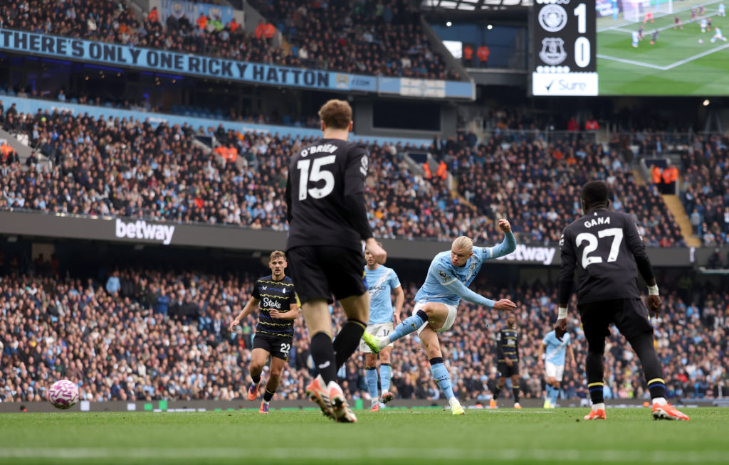 Everton against Manchester City.