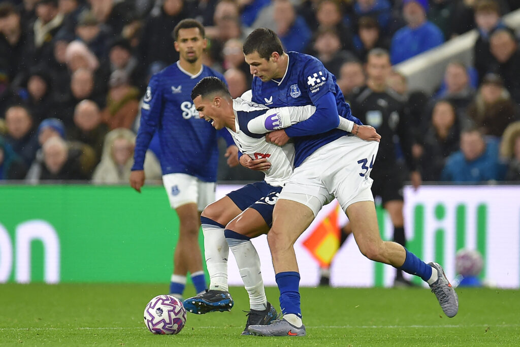 Everton midfielder Merlin Rohl.