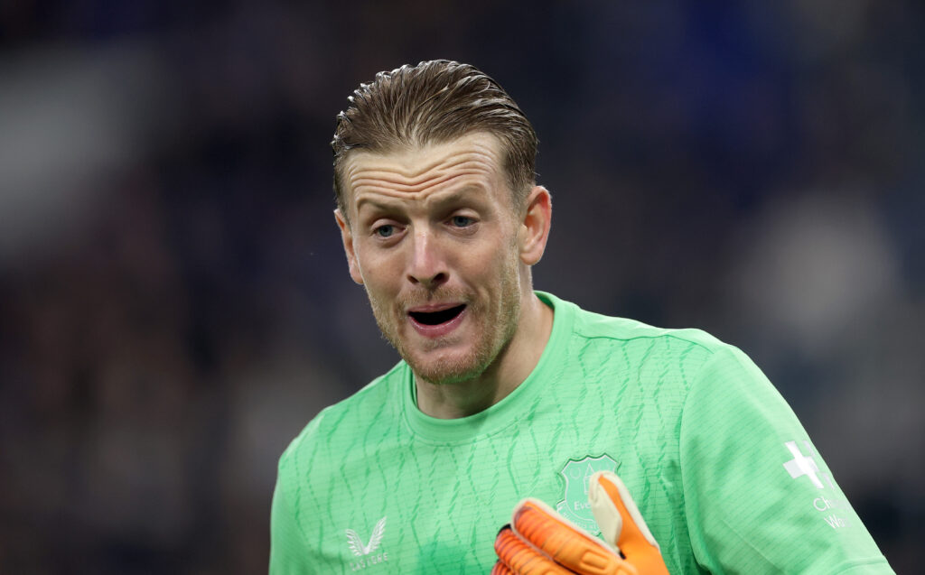 Everton goalkeeper Jordan Pickford.