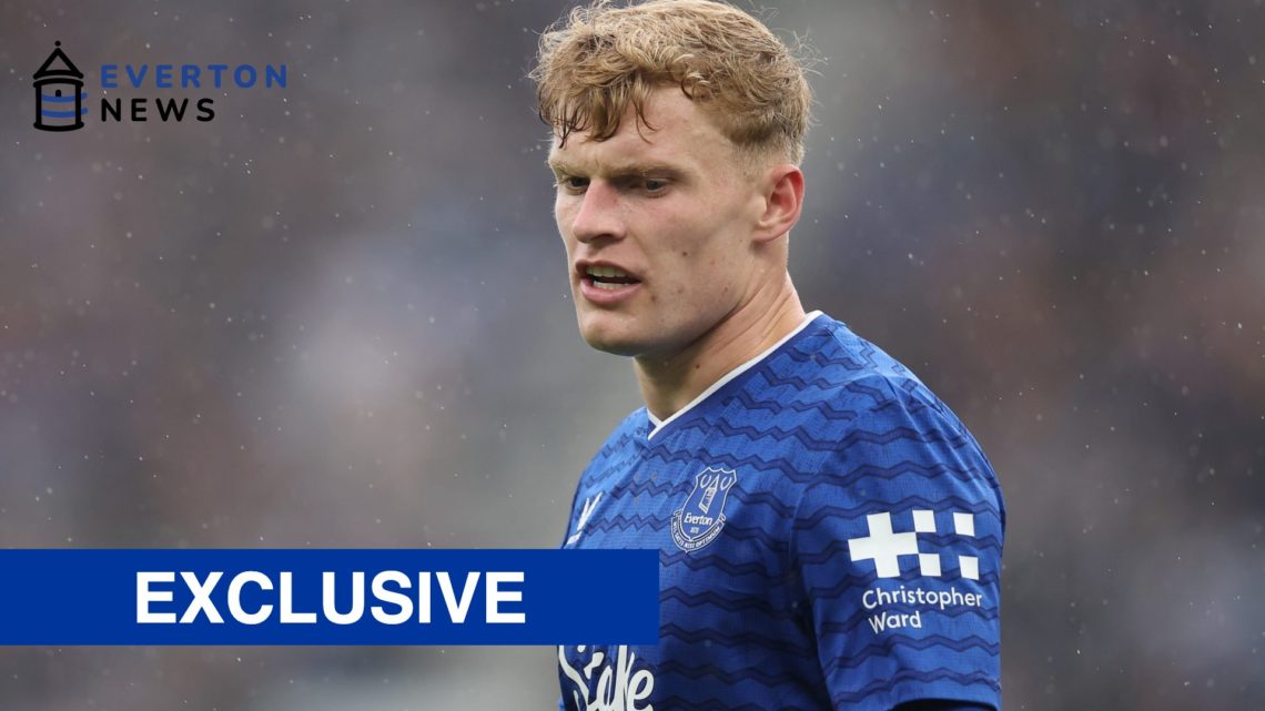 Jarrad Branthwaite features for Everton in pre-season vs AS Roma at the Hill Dickinson Stadium.