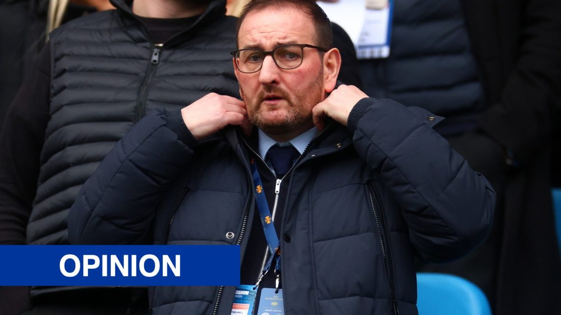 Kevin Thelwell attends Manchester City vs Everton at the Etihad Stadium.