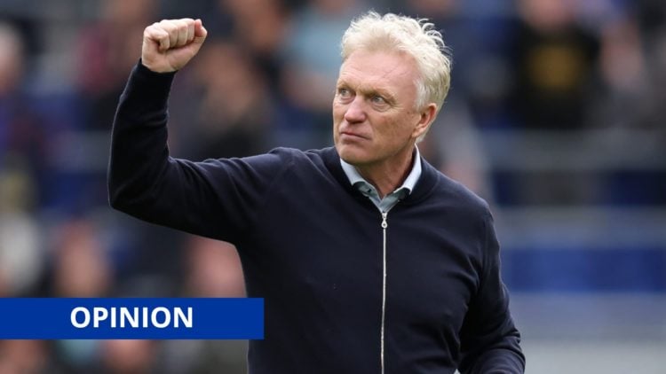 Main: David Moyes, Manager of Everton, celebrates victory after the Premier League match between Everton and Crystal Palace Label: Opinion
