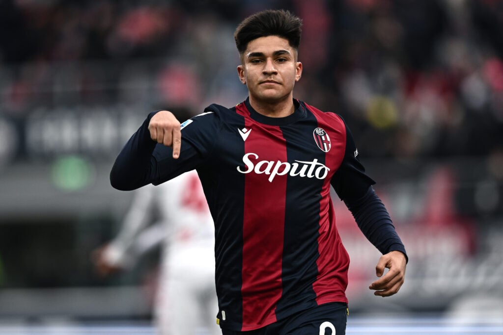 Bologna striker Santiago Castro.