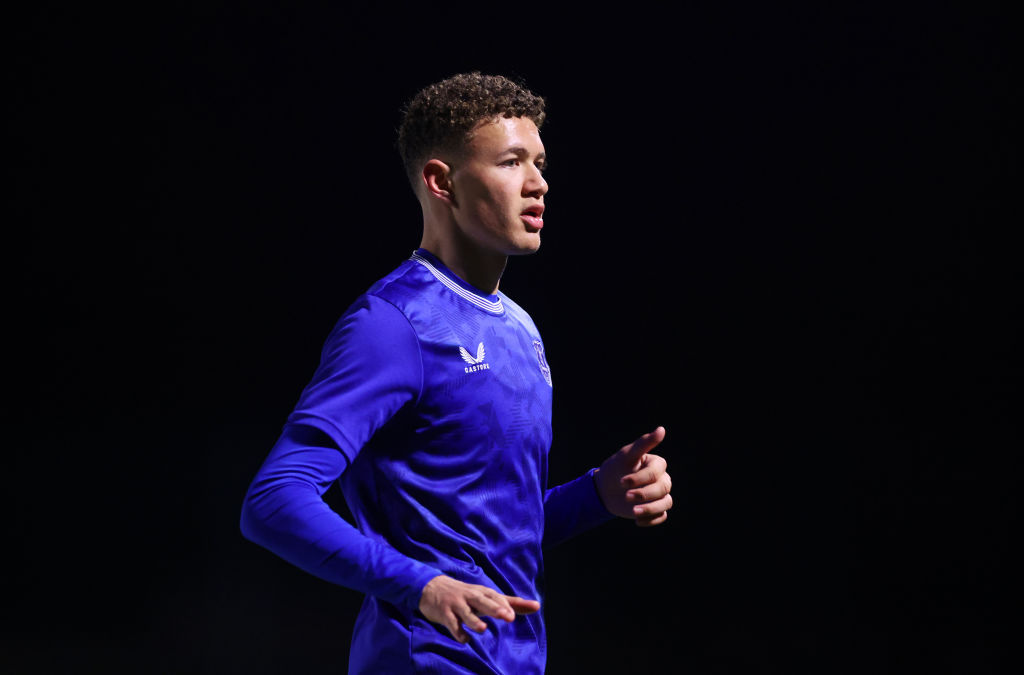 Everton's Josh van Schoor in action against Plymouth Argyle.