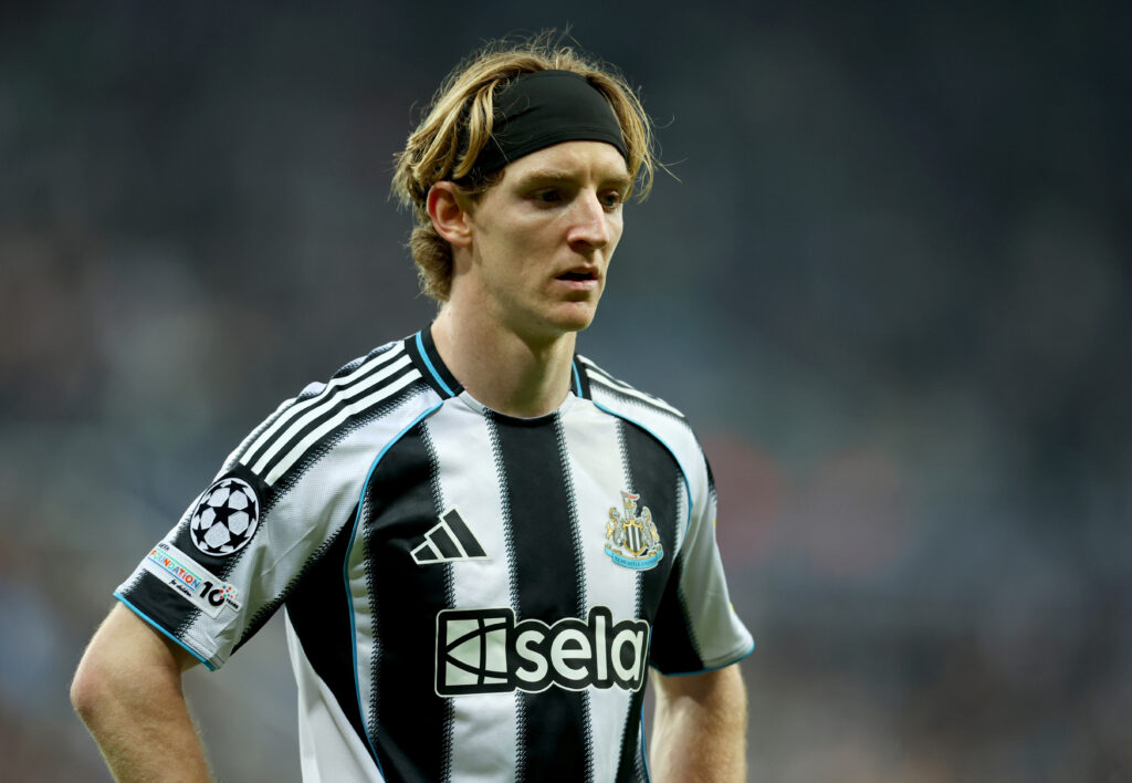 Newcastle United winger Anthony Gordon.