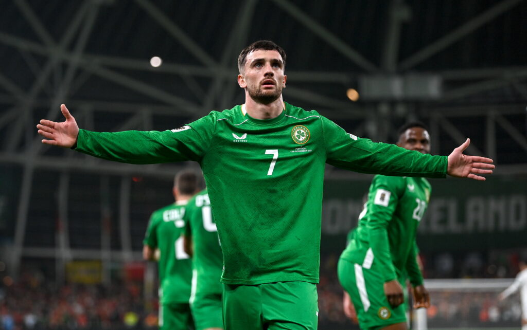 Republic of Ireland striker Troy Parrott.