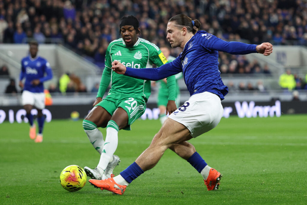Everton winger Jack Grealish.