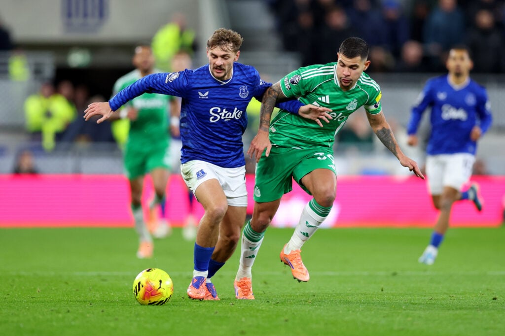 Everton midfielder Kiernan Dewsbury-Hall.
