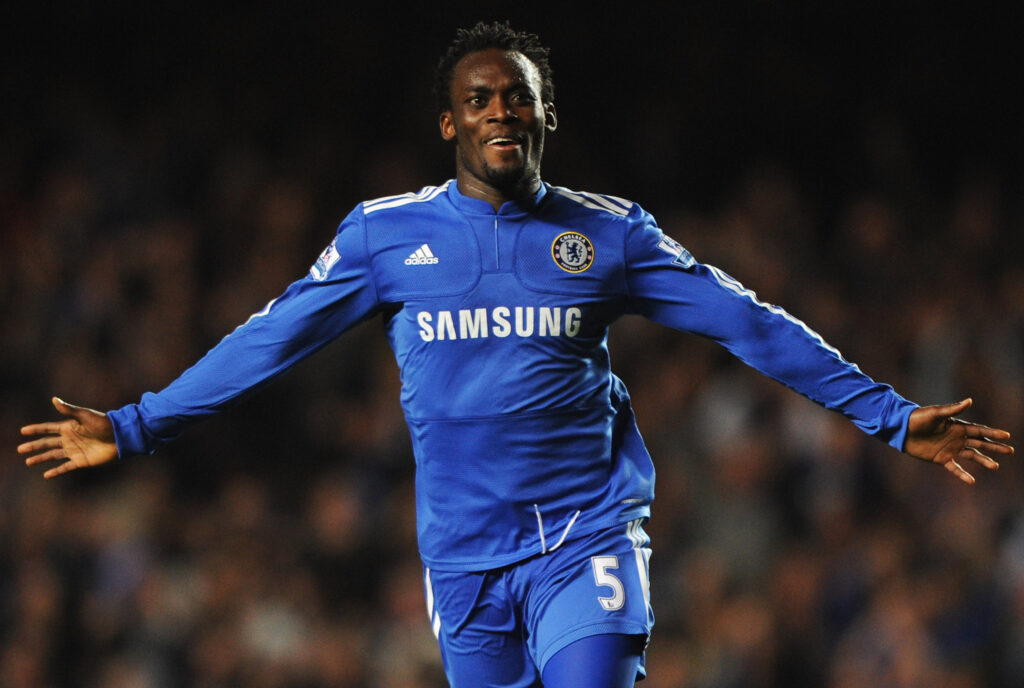 Chelsea midfielder Michael Essien.