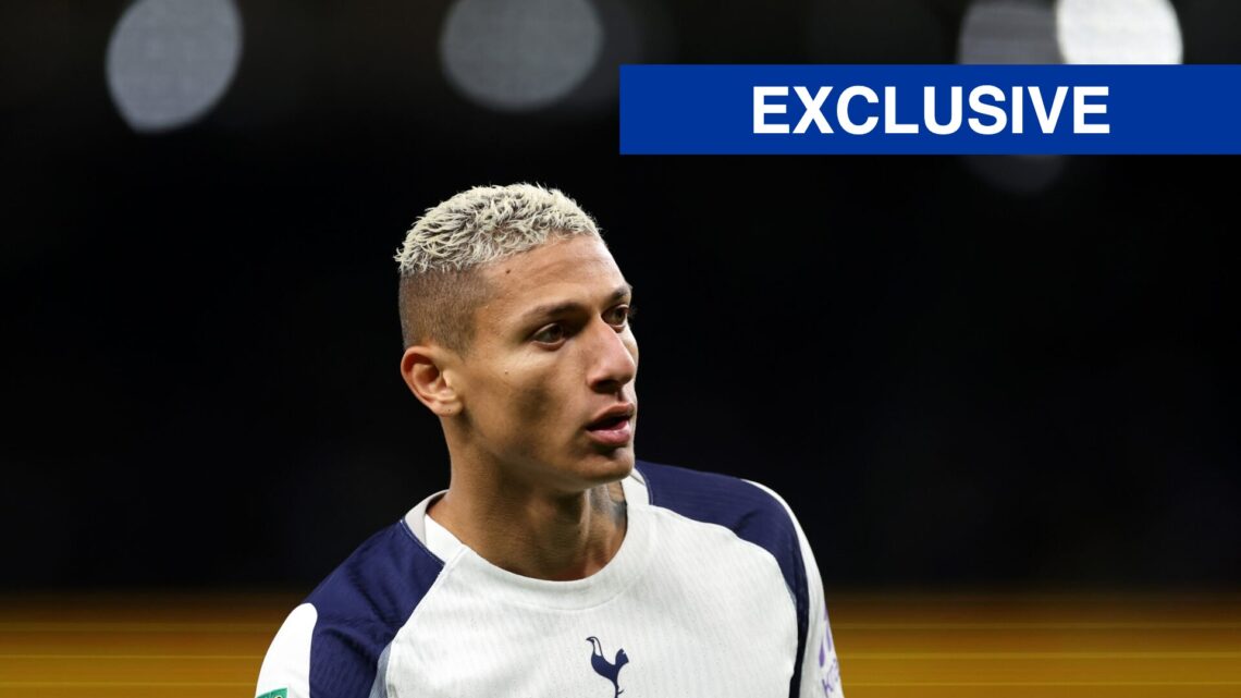 Richarlison plays for Tottenham Hotspur in the Carabao Cup against Doncaster Rovers.
