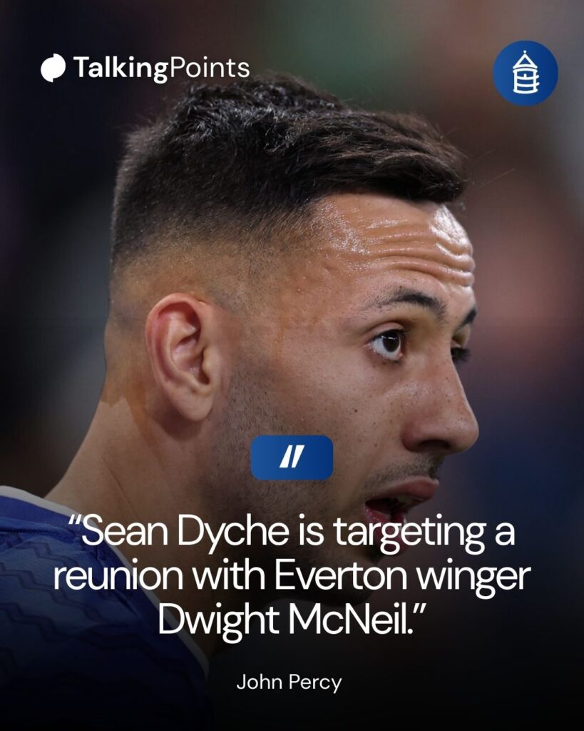 Everton winger Dwight McNeil.