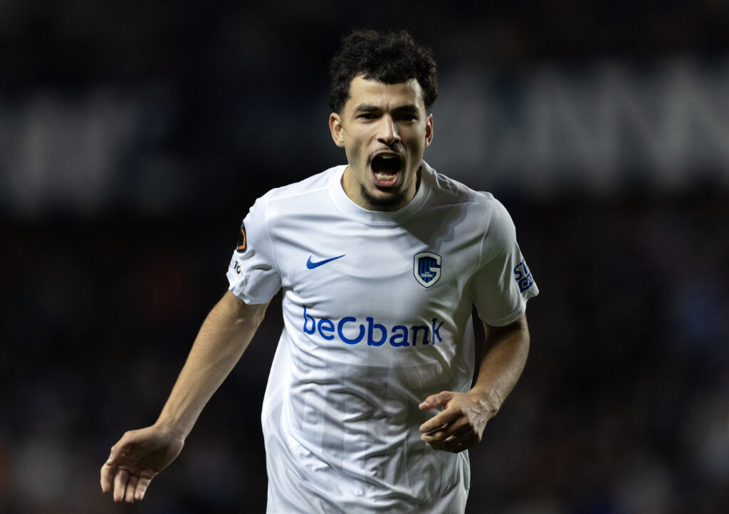 Everton target Zakaria El Ouahdi playing for Genk.