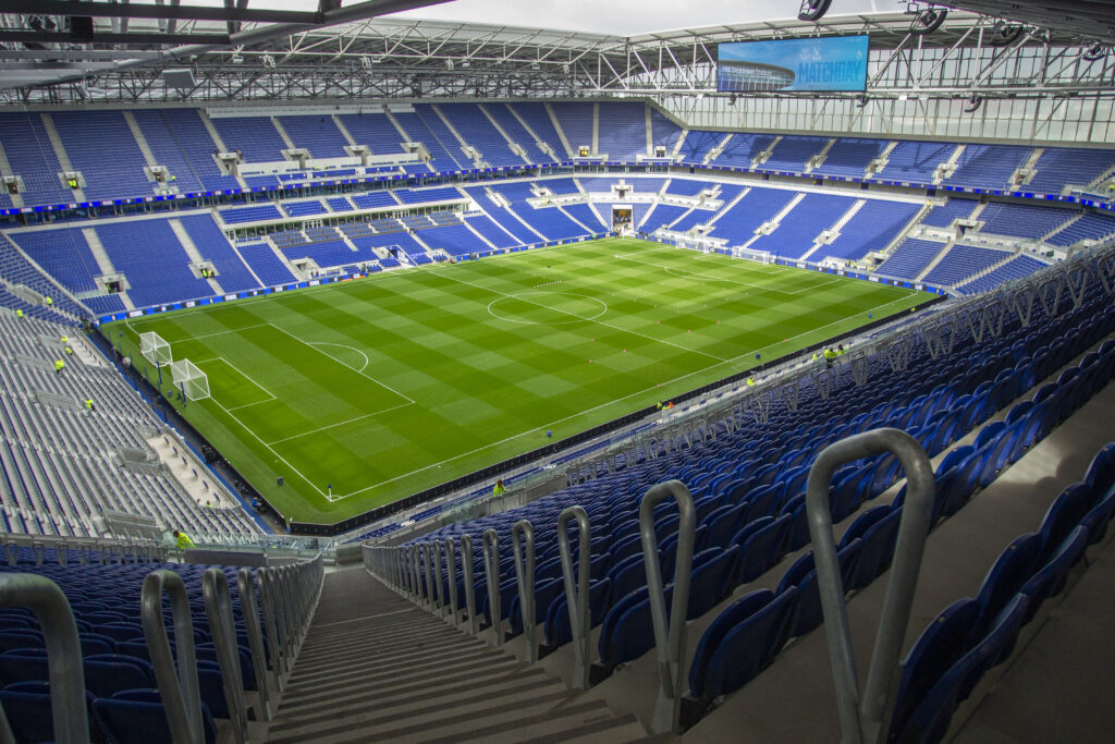 A general interior view of Everton's Hill Dickinson Stadium