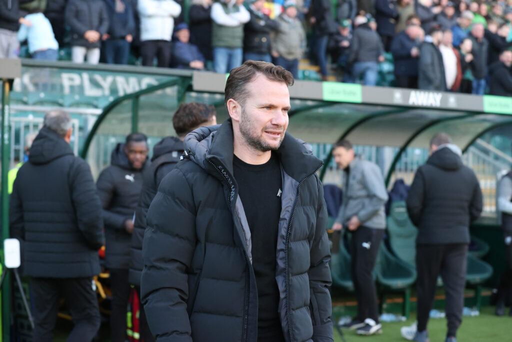 Plymouth Argyle manager Tom Cleverley.