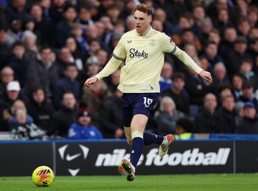 Everton right-back Jake O'Brien.