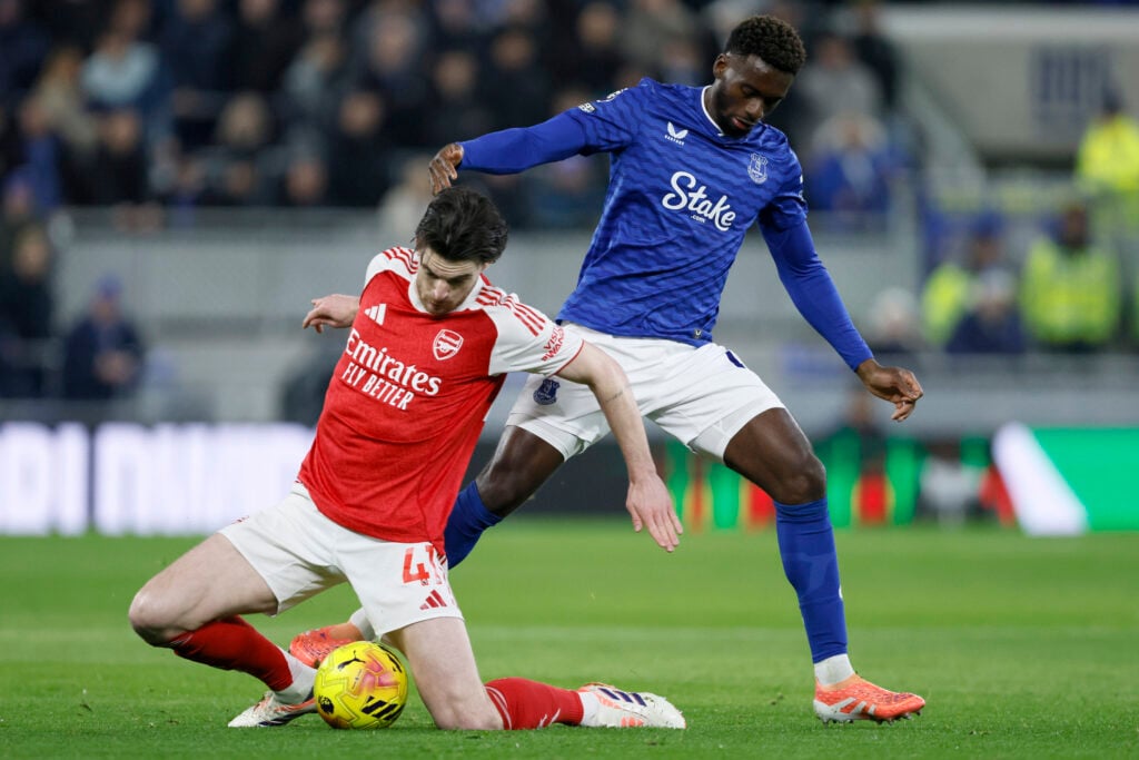 Everton midfielder Tim Iroegbunam.