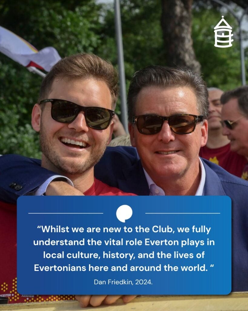 Dan Friedkin's message to Everton fans after completing their takeover.