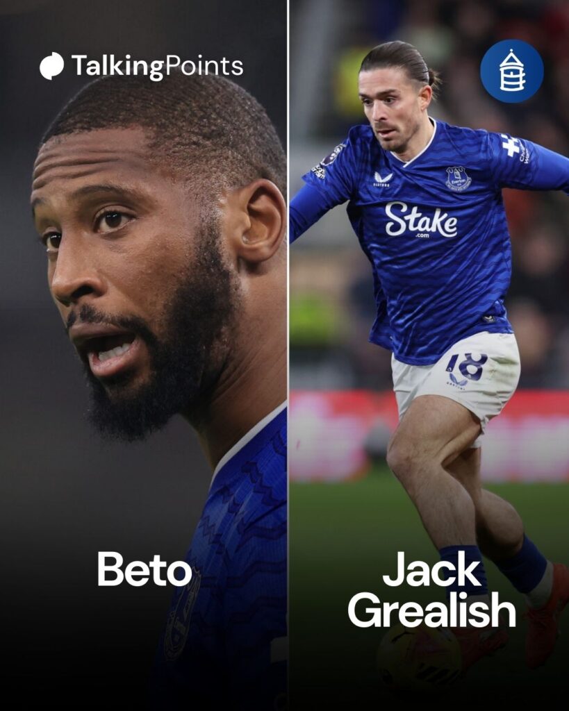 Everton's Beto and Jack Grealish