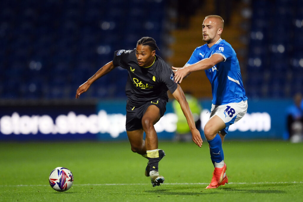 Everton defender Odin Samuels-Smith.