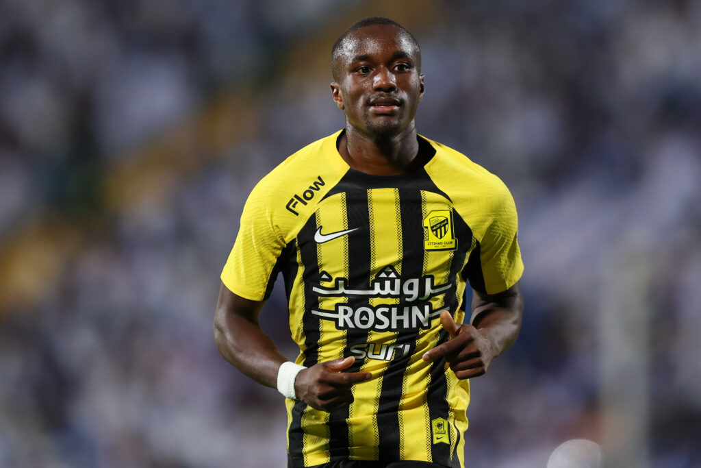 Moussa Diaby playing for Al-Ittihad.