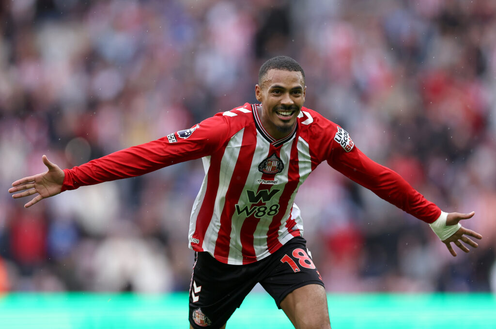 Wilson Isidor celebrates for Sunderland.