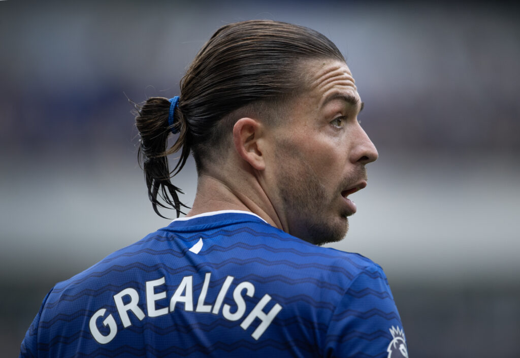Jack Grealish in action for Everton