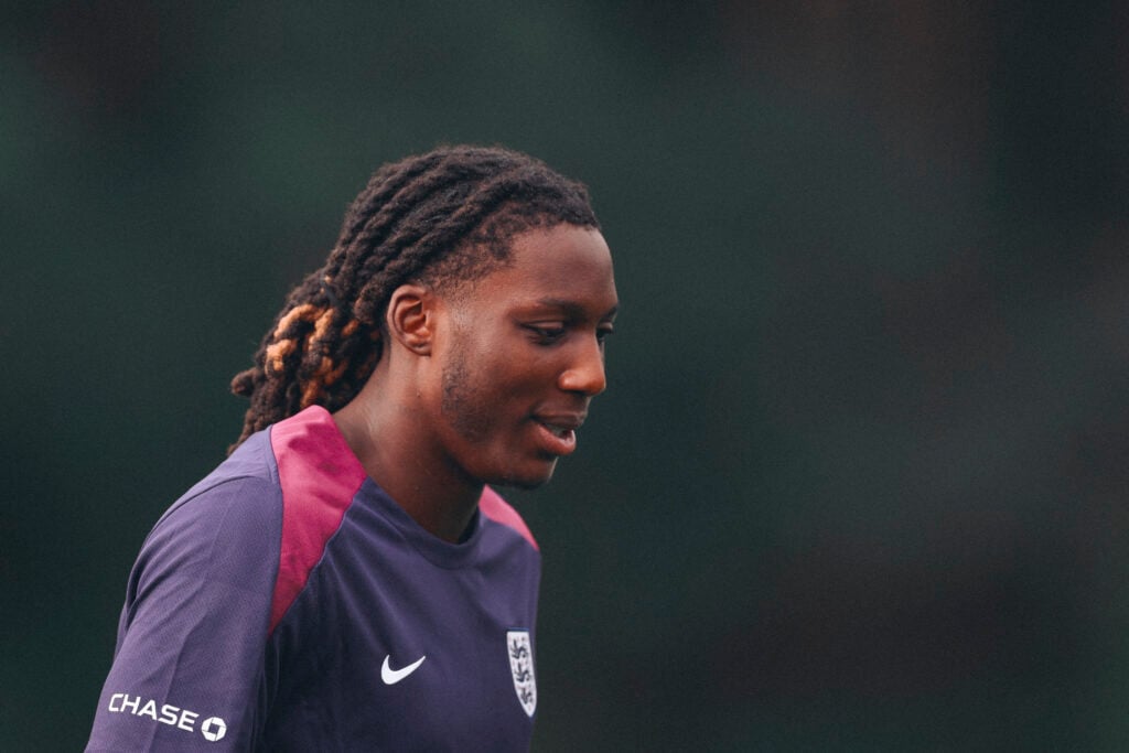 Brooke Norton-Cuffy in England training.