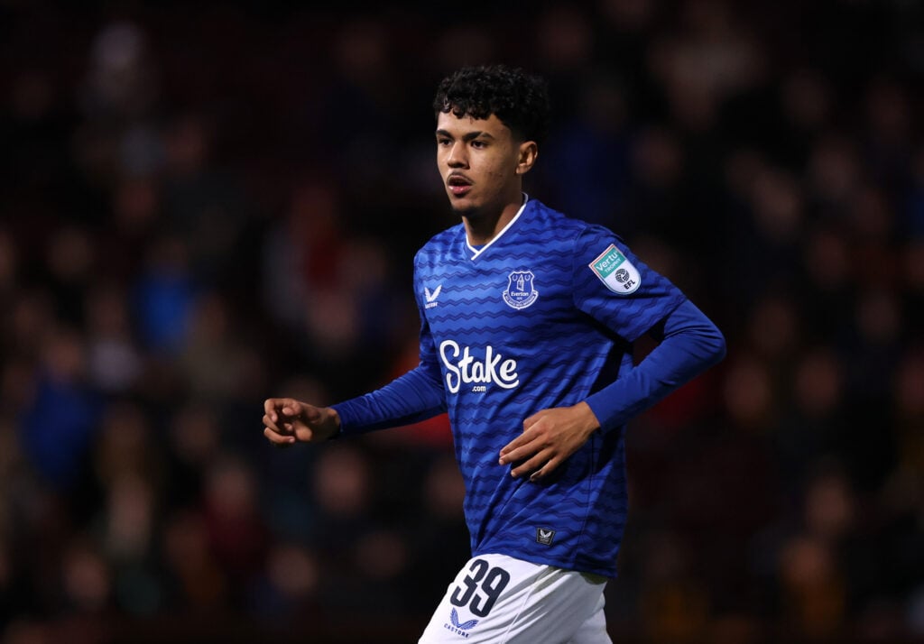 Everton teenager Adam Aznou.