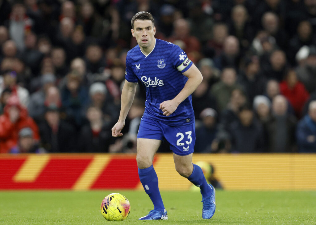 Everton right-back Seamus Coleman.